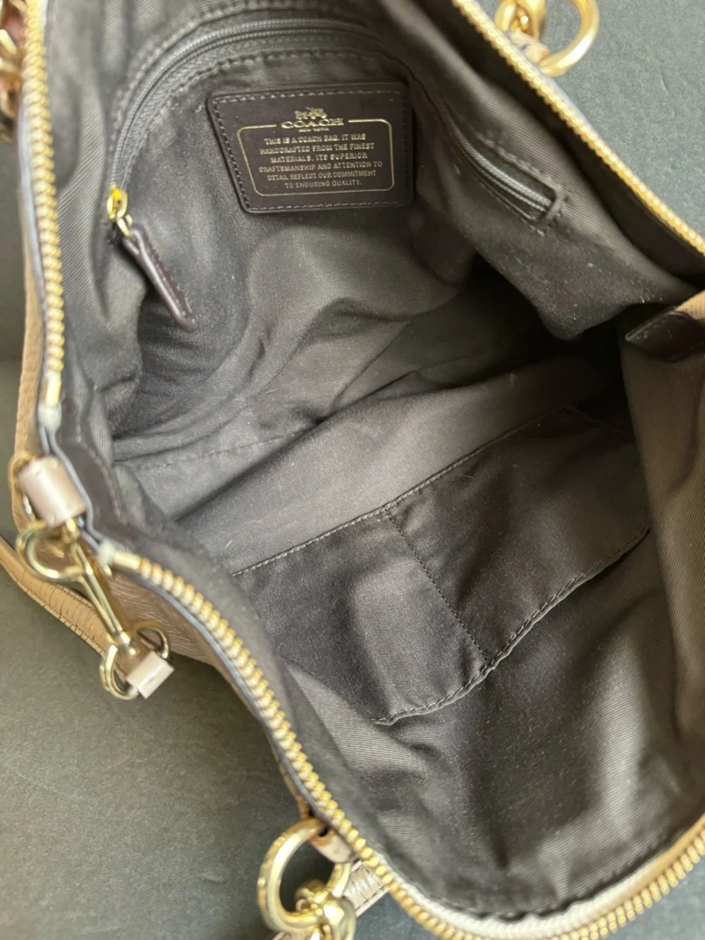 Coach Kelsey Metallic Top Handle Bag Reptile Print Handles Crossbody Purse - Picture 13 of 16